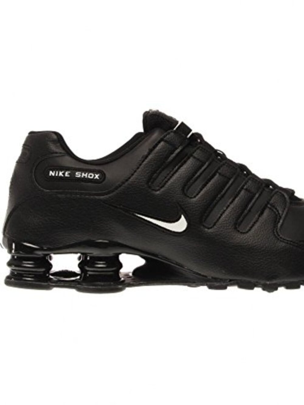 Nike Shox NZ Leather Men's Low Top Trainers - Black White